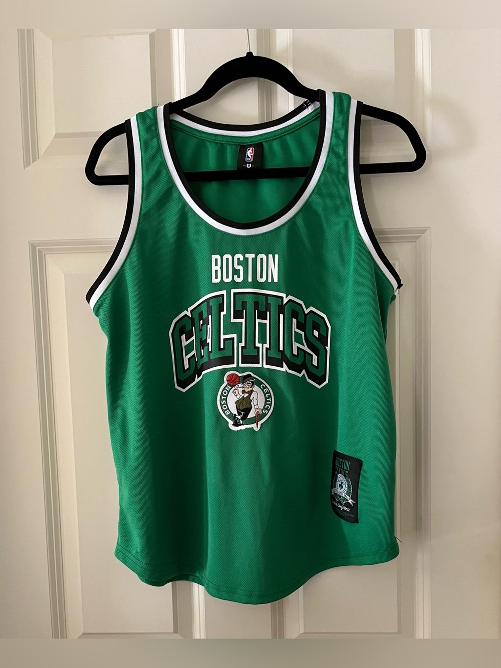 Boston Celtics Kids Basketball Jersey Tank Ultra Game Official NBA Green Size L